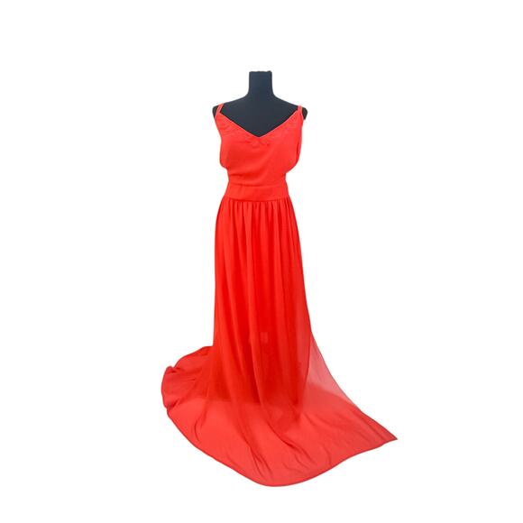 Torrid Plus Size Bold Orange Maxi Dress - Size 6x - Picture 3 of 7